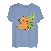 T-Rex und Katze Freunde Trex Dinosaurier und Katzen T-Shirt