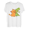 T-Rex und Katze Freunde Trex Dinosaurier und Katzen T-Shirt