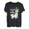 Lama Be Irish Alpaka Funny St. Patricks Day Kinder Frauen T-Shirt