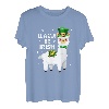 Lama Be Irish Alpaka Funny St. Patricks Day Kinder Frauen T-Shirt