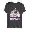 Death Metal Rock Musik Halloween Grim Reaper reitet Einhorn T-Shirt