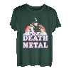 Death Metal Rock Musik Halloween Grim Reaper reitet Einhorn T-Shirt