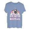 Death Metal Rock Musik Halloween Grim Reaper reitet Einhorn T-Shirt