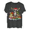 Berner Sennenhund Hut mit Rentier-Weihnachtslichtern T-Shirt