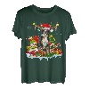 Berner Sennenhund Hut mit Rentier-Weihnachtslichtern T-Shirt