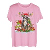 Berner Sennenhund Hut mit Rentier-Weihnachtslichtern T-Shirt