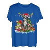 Berner Sennenhund Hut mit Rentier-Weihnachtslichtern T-Shirt