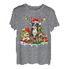 Berner Sennenhund Hut mit Rentier-Weihnachtslichtern T-Shirt