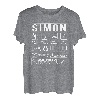 Herren Vorname Simon Lustiger Spruch Humor T-Shirt