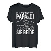 Herren Vatertag T-Shirt Vater Dad Ich habe zwei Titel Papa und DJ T-Shirt