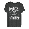 Herren Vatertag T-Shirt Vater Dad Ich habe zwei Titel Papa und DJ T-Shirt