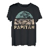 Papitän Vater Papa Kapitän Lustiger Retro Segelboot Vatertag T-Shirt