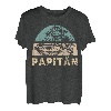 Papitän Vater Papa Kapitän Lustiger Retro Segelboot Vatertag T-Shirt