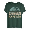 Papitän Vater Papa Kapitän Lustiger Retro Segelboot Vatertag T-Shirt