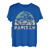 Papitän Vater Papa Kapitän Lustiger Retro Segelboot Vatertag T-Shirt