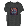 Bunte Büffel-Grafik T-Shirt