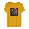 Bunte Büffel-Grafik T-Shirt