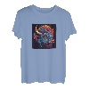 Bunte Büffel-Grafik T-Shirt