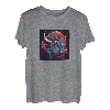 Bunte Büffel-Grafik T-Shirt