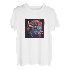 Bunte Büffel-Grafik T-Shirt
