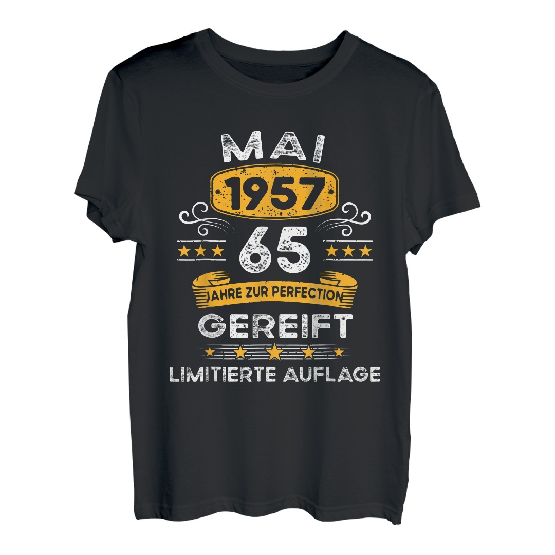 1957 Geburtstag Mann 65 Jahre Deko Lustig 65 Geburtstag T-Shirt