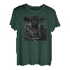 Cooles schwarzes Tigerkopf-Design mit farbenfrohem und stilvollem Illust T-Shirt