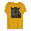 Cooles schwarzes Tigerkopf-Design mit farbenfrohem und stilvollem Illust T-Shirt