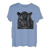 Cooles schwarzes Tigerkopf-Design mit farbenfrohem und stilvollem Illust T-Shirt