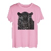 Cooles schwarzes Tigerkopf-Design mit farbenfrohem und stilvollem Illust T-Shirt