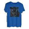 Cooles schwarzes Tigerkopf-Design mit farbenfrohem und stilvollem Illust T-Shirt