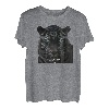 Cooles schwarzes Tigerkopf-Design mit farbenfrohem und stilvollem Illust T-Shirt