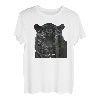 Cooles schwarzes Tigerkopf-Design mit farbenfrohem und stilvollem Illust T-Shirt
