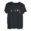 Gallischer Hahn Herzschlag EKG Puls Frankreich Franzose T-Shirt