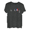 Gallischer Hahn Herzschlag EKG Puls Frankreich Franzose T-Shirt