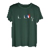 Gallischer Hahn Herzschlag EKG Puls Frankreich Franzose T-Shirt