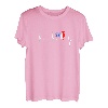 Gallischer Hahn Herzschlag EKG Puls Frankreich Franzose T-Shirt