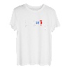 Gallischer Hahn Herzschlag EKG Puls Frankreich Franzose T-Shirt