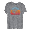 Hapfox American Football Helm Sunset Retro Design T-Shirt