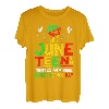 Der 19. Juni ist mein Unabhängigkeitsmonat für die Geschichte der afrikanischen Schwarzen T-Shirt