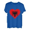 Albanien Herz Albaner Shiqiptar Albanische Flagge Balkan T-Shirt