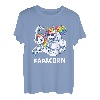 Papacorn Bodybuilder Vater Tochter Partnerlook Einhorn T-Shirt