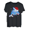 Delphin Weihnachts-Rentiergeweih Xmas T-Shirt