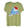 Delphin Weihnachts-Rentiergeweih Xmas T-Shirt