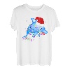 Delphin Weihnachts-Rentiergeweih Xmas T-Shirt