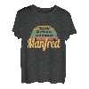 Vorname Name Manfred Personalisiertes Geburtstagsgeschenk T-Shirt