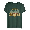 Vorname Name Manfred Personalisiertes Geburtstagsgeschenk T-Shirt