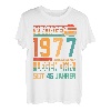 46.Geburtstag Retro Vintage Sunset Legendär Jahrgang 1977 T-Shirt