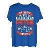 Herren Peter Name Vorname Namenstag Am 7. Tag schuf Gott den Peter T-Shirt