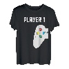Vater Sohn TShirt Partnerlook Vatertag Player 1 Player 2 T-Shirt