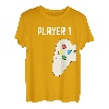 Vater Sohn TShirt Partnerlook Vatertag Player 1 Player 2 T-Shirt
